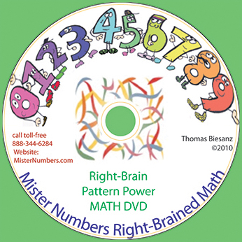 Mister Numbers DVD Right Brain Math Pattern Power